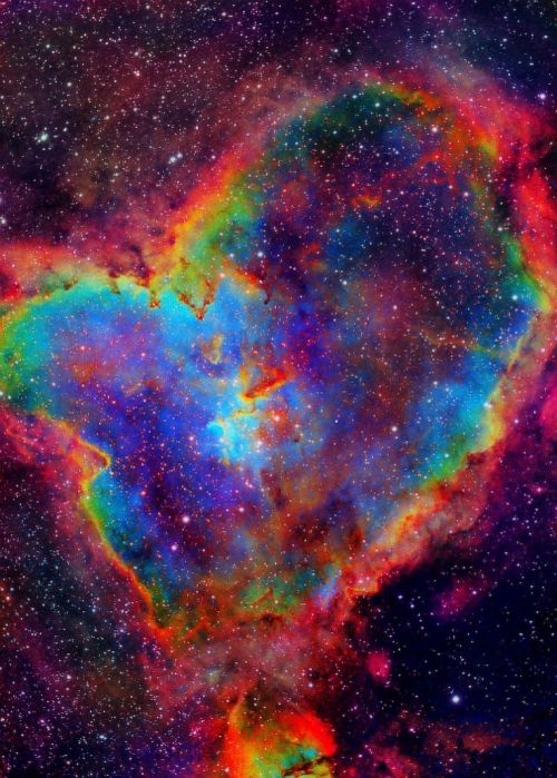 Nebulosa Heart Arco-Íris